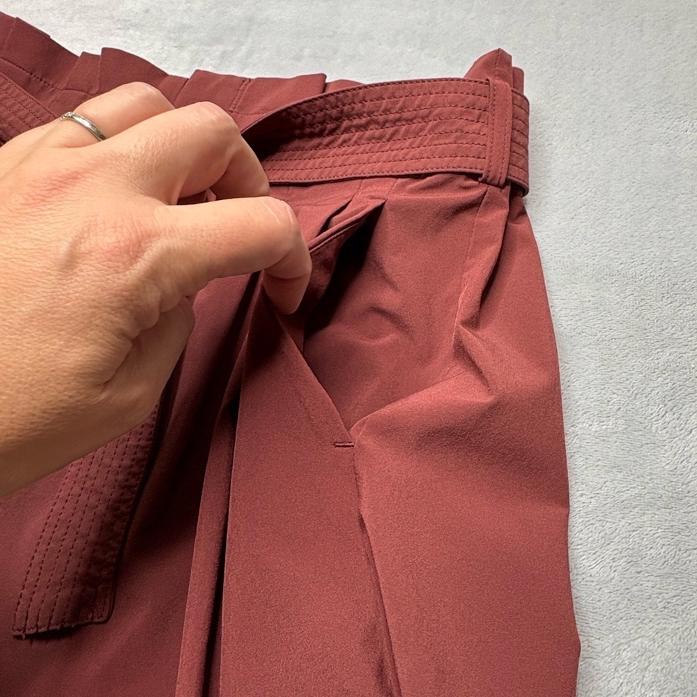 Athleta Skyline Shorts | Size 6 | Burgundy - Picture 7 of 9